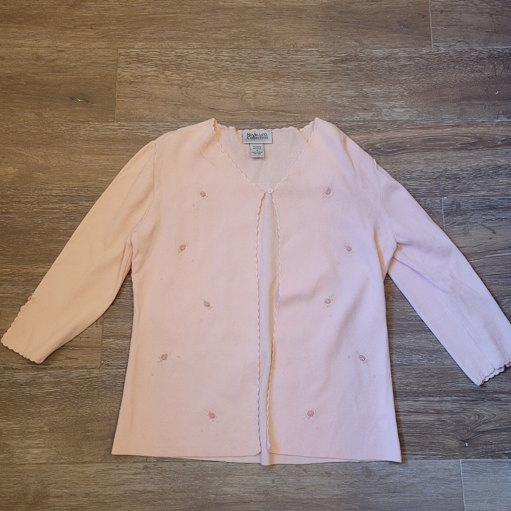 Style & Co. Baby Pink Sweater, Size Small